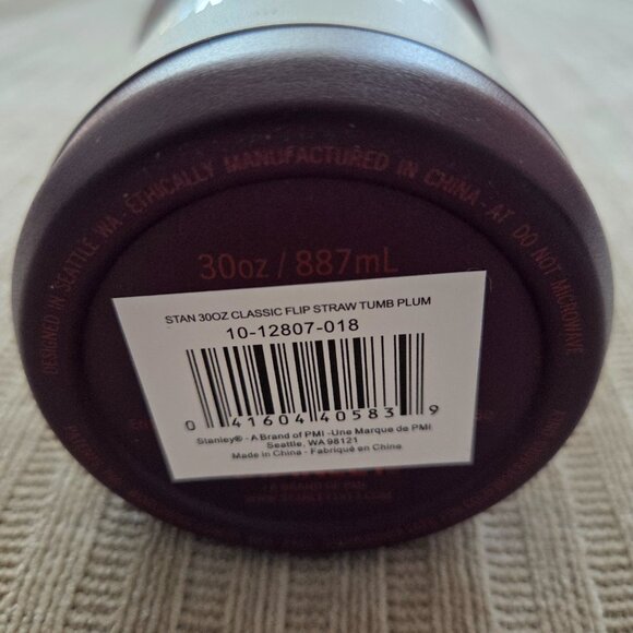 Stanley IceFlow Flip Straw Tumbler 30oz – Plum, New - Picture 6 of 9